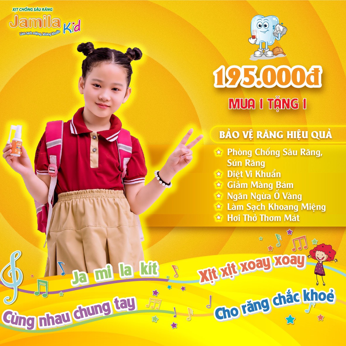 Xịt Chống Sâu Răng Jamila Kid